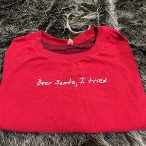 Christmas - Xhileration Red long sleeve top